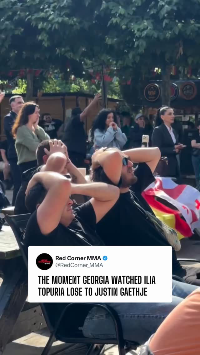 Fans in Ilia Topuria’s home country of Georgia were going through all the emotions during his fight against Justin Gaethje, where Topuria had him on the ropes in round 2, almost finishing him, before the realization started to settle in that their countryman had suffered his first-ever loss..

Via @sanakhaoba.26