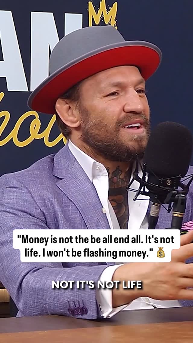 Conor McGregor says he’s changed & putting the flashy life behind him 💸