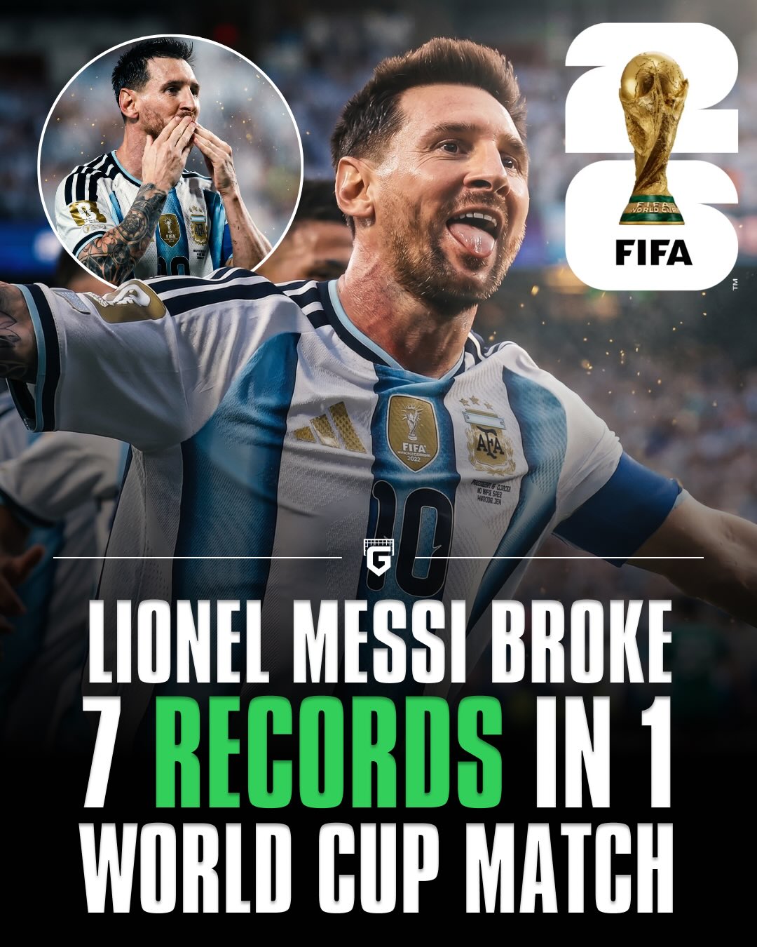 Lionel Messi broke 7 records tonight in Argentina’s 3-0 win over Algeria 🤯🐐

What a way to mark your 200th appearance for your nation 🇦🇷

Did we miss any? 😅