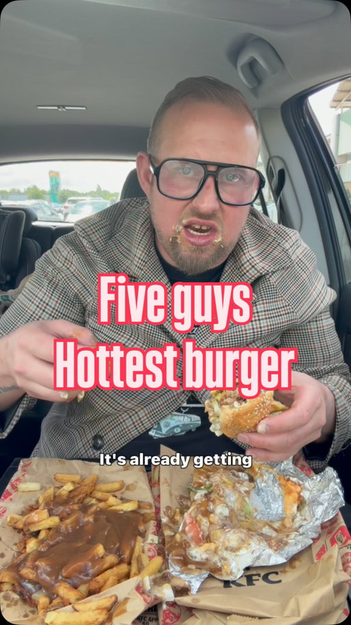 Give guys hottest burger very very hot 

#fiveguys #chilliburger #hotchilli