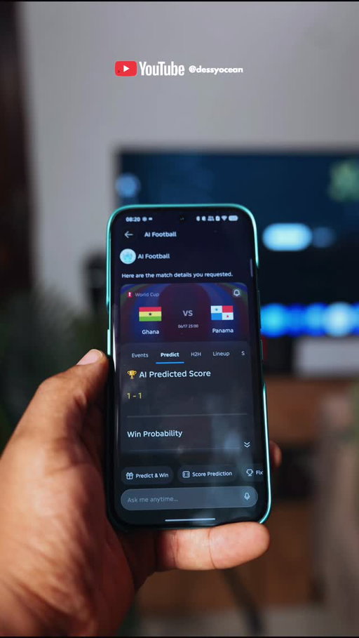 🇬🇭 Ghana vs Panama 🇵🇦

Predict the score with TECNO AI before kickoff! 

Then come back 15 minutes into the match for updated AI analysis and a new prediction.

What is your score prediction?

#TECNOAI
#TECNOELLA
#WeAre26
#FIFAWorldCup
#FootballFans
#WatchWithTECNO