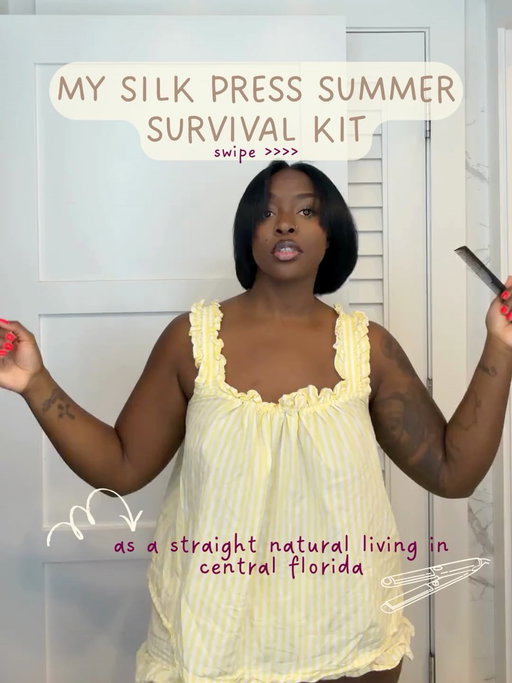 Silk Press Season is 365 days a year round here 💇🏾‍♀️

This is my weekly silk press routine that keeps my hair healthy and thriving! AND I don’t have to apply additional heat throughout the week 🥰

Save this post for your silk press season 🫶🏾 all products linked in my bio! 

@cecred @odelebeauty @hottoolspro @chihaircare @amika @dyson @dysonbeauty @theouai