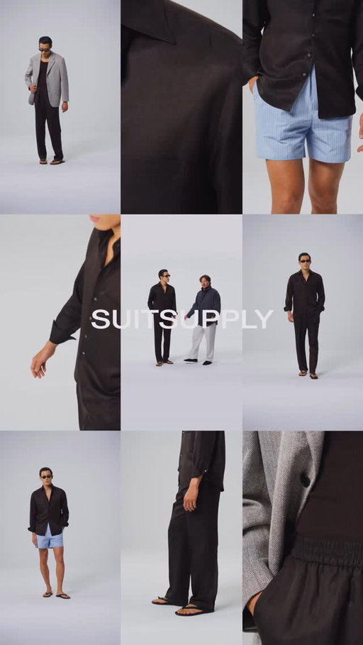According to our Styling Director Marc, dressing down should never mean giving up on style. This silk-linen shirt set delivers the resort wear feel, while a herringbone 3-button jacket adds a tailored edge when needed. Finished with striped shorts and flip-flops, the final look leans fully into slumber chic. Available in-store & online.