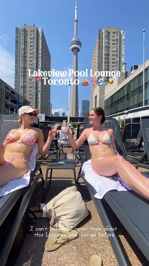 Anywhere with pool side service has my vote 🤭🌊👙📖🍹I think we just found our new favourite spot! 
@radissonblutoronto 

You can book a day pass on @opentableca and use all the amenities without staying overnight! 🏨 (approximately $65-80 per person for all day access) 

The best part was having the food and drinks delivered right to your pool chairs! 🧉

Highly recommend for an elevated pool day in the  city! Service was really fast too which was a plus! 

📍249 Queens Quay W Toronto 

Follow @explorewithjess for more hidden gems, beach getaways and more! 🧜🏼‍♀️ 

#torontoinfluencer #summeraesthetic #torontosummer #travelblogger #ontariotravel