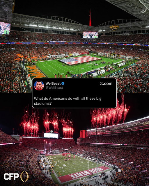 Who’s gonna tell ‘em? 🔥🏟️

#CFP