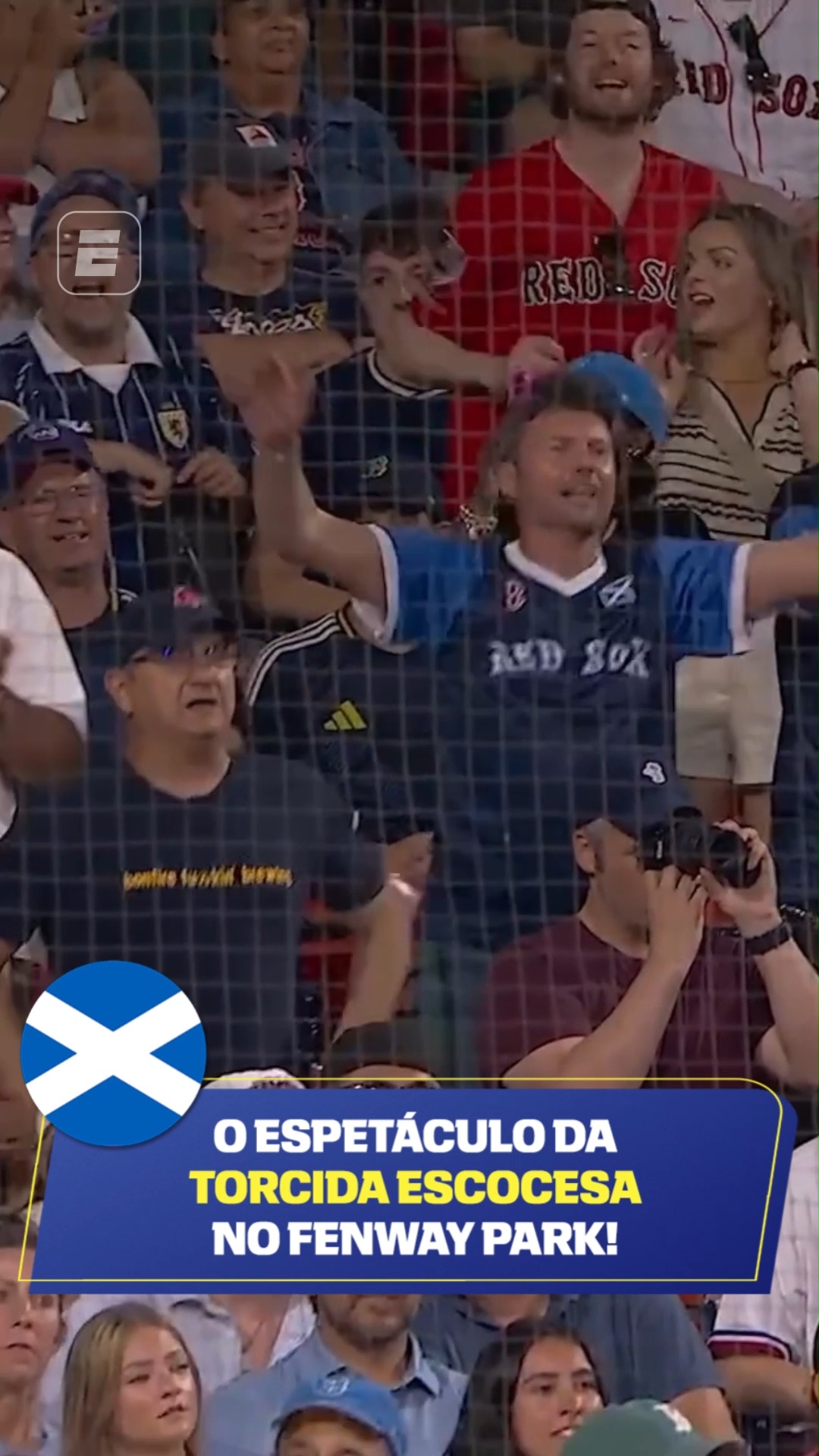 🏴󠁧󠁢󠁳󠁣󠁴󠁿⚾ A paixão da Escócia invadiu Fenway Park!

A Tartan Army levou sua energia para as arquibancadas e transformou o estádio em um verdadeiro espetáculo.

Copa do Mundo da FIFA™ com transmissão ao vivo pela CazéTV, disponível sem custo adicional no #DisneyPlus

#ESPN2026 #FIFAWorldCup