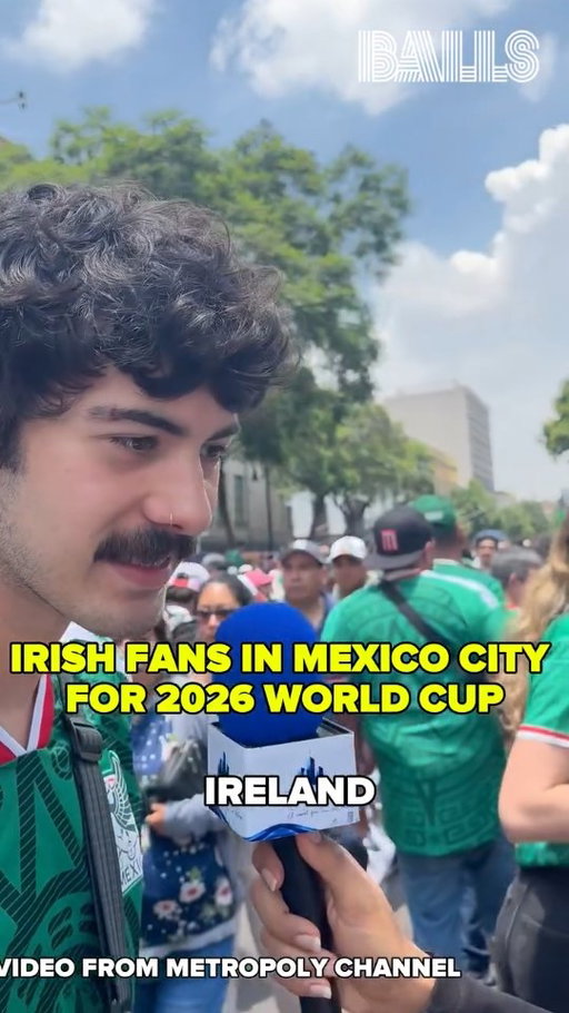 We've seen plenty of Irish fans at the World Cup over the first week of the competition. 

We especially liked this video from the Metropoly channel filmed around Mexico's opener with South Africa in Mexico City.  The lad's moustache reminded us of a Mexican revolutionary like Pancho Villa but the accent was pure Irish.

(video via Metropoly channel)