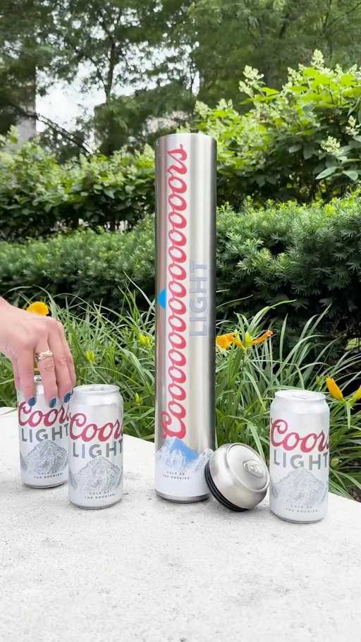 The Tallerboy fits three ice cold Coors Light cans so you can keep the celebration going. Get yours tomorrow at 12pm CT at shop.coorslight.com
 
125 Tallerboys available on shop.coorslight.com starting at 12:00pm CT on 6/18/26. Limit 1 per customer. While supplies last.