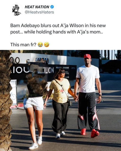 Bam and A’ja stay trolling each other 🤣 (via @bam1of1, @aja22wilson, @heatvshaters) 

#nba #wnba #couplegoals #bamadebayo #ajawilson