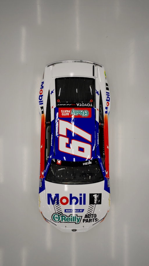 These pixels are packing some serious power. Take another in-depth look at Corey Heim’s epic new @mobil1 | @oreillyautoparts livery that he’s running on the @23xiracing No. 67 in San Diego.
