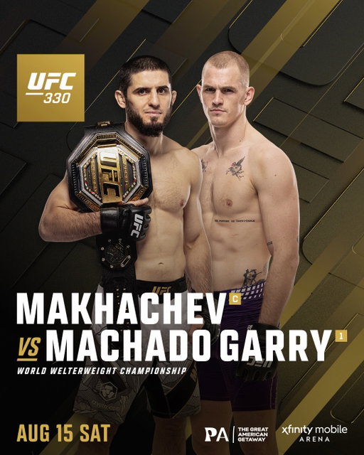 FLYING INTO PHILLY WITH TWO TITLE FIGHTS 🦅

@Islam_Makhachev vs @IanGarry
@MackenzieDern vs @Savage_UFC

[ #UFC330 is LIVE AUGUST 15 on @ParamountPlus ]