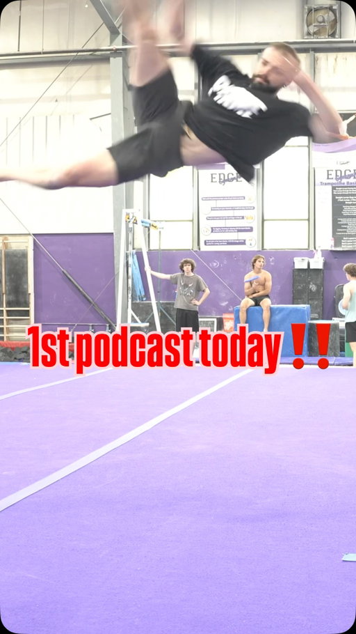 Podcast goes live today at 7pm central 5pm PST on @adrenaline_tricking YouTube channel 😎 will be going over injury and progress. Chatting with @bagels_payne & answering questions you sent to my story here as well as any questions in the chat while live. See you there!