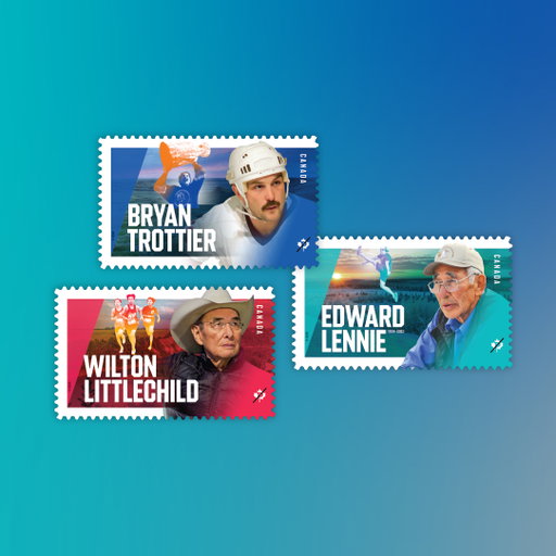 Our newest stamp issue honours Indigenous leadership in sport, celebrating three sports leaders, each for their unique contributions to athletic excellence and cultural pride. 

Bryan Trottier, a seven-time Stanley Cup winner and Indigenous hockey legend who inspires future generations through sport and mentorship. 

Edward Lennie, who helped to preserve traditional Arctic sports and bring them to the Arctic Winter Games. 

Chief Wilton Littlechild, who established several major Indigenous sports organizations and became a global advocate for Indigenous rights.

These award-winning athletes have championed Indigenous sports, leaving legacies that extend far beyond the winners’ podium. 

Learn more about their stories and pick up a set of stamps at the link in our bio. 

Stamp designer: Tétro (@tetrodesign)

Stamp photographers:
Bryan Trottier: Bruce Bennett | Getty Images; inset – Bruce Bennett | Getty Images; background – © Branimir Gjetvaj

Edward Lennie: Inuvialuit Communications Society and the Lennie family; inset – Chris Church, Inuvialuit Communications Society and the Lennie family; background – C Cormier | Shutterstock.com. 

Wilton Littlechild: Cole Burston | Getty Images; inset – Ollie Williams; background – © Vadim Gouida | Adobe Stock

#NationalIndigenousHistoryMonth

@cansportshall @nyislanders @nhlunites