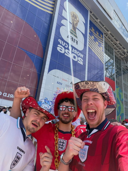 THE BOYS HAVE ARRIVED AT THE WORLD CUP!