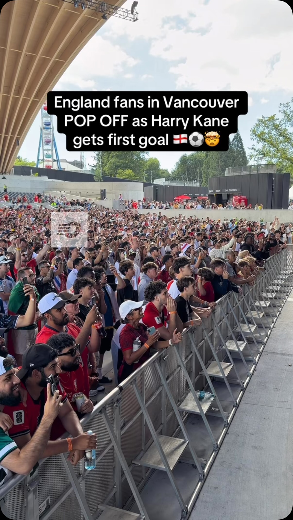 HARRY KANE IS IN THE BOOKS FOR ENGLAND AND THE VANCOUVER CROWD GOES WILD 🤩🤩🎉

🎥 @thekennyho

#vancouver #fifa #worldcup2026 #england🇬🇧