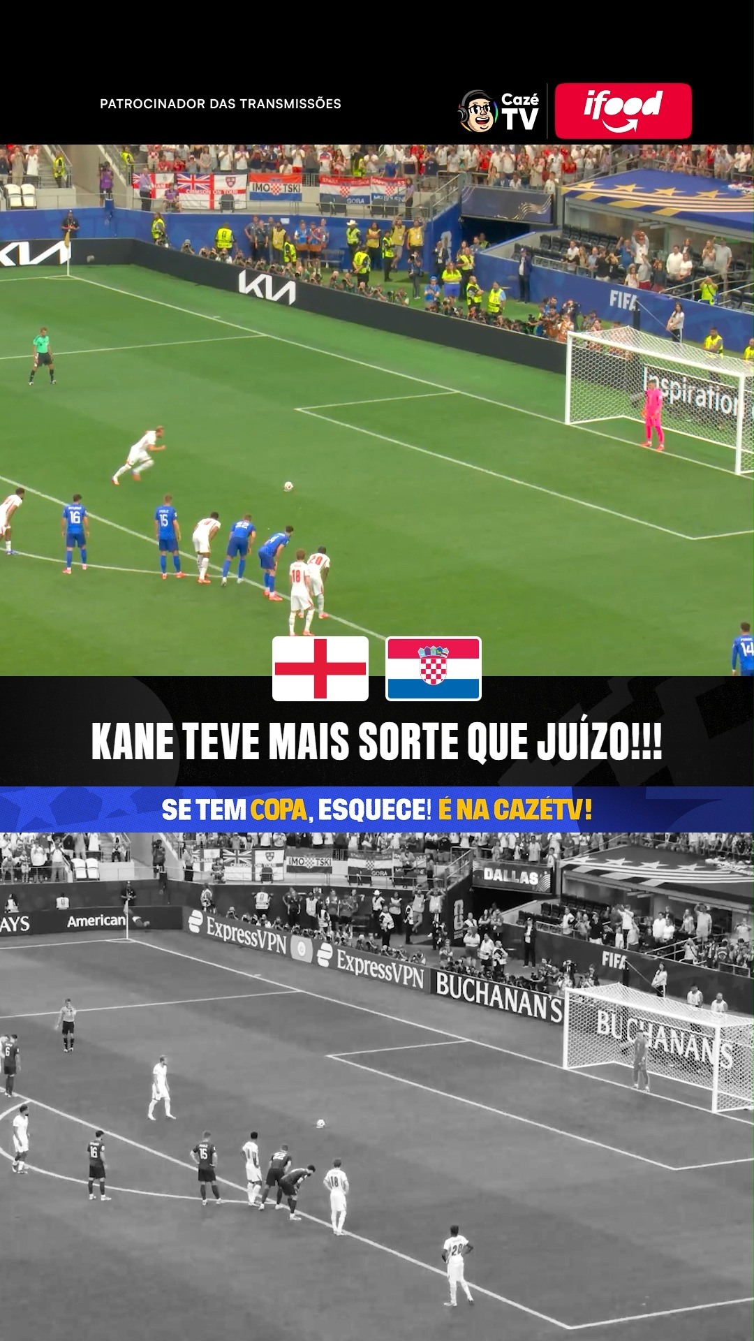 NA SEGUNDA VEZ ELE NÃO PERDE MESMO! 🎯🏴

DEPOIS DE TODA A CONFUSÃO E DA INVASÃO CROATA, A RESPONSABILIDADE CONTINUOU NOS PÉS DE HARRY KANE... E O HOMEM NÃO TREMEU! 😮‍💨🔥

🎙️:@fenarda

🏆 𝐒𝐄 𝐓𝐄𝐌 𝐂𝐎𝐏𝐀, 𝐄𝐒𝐐𝐔𝐄𝐂𝐄! É na CazéTV! 🤩📺

#CopaNaCazéTV #TempoRealCazéTv #cztv31 #Original #cztv08