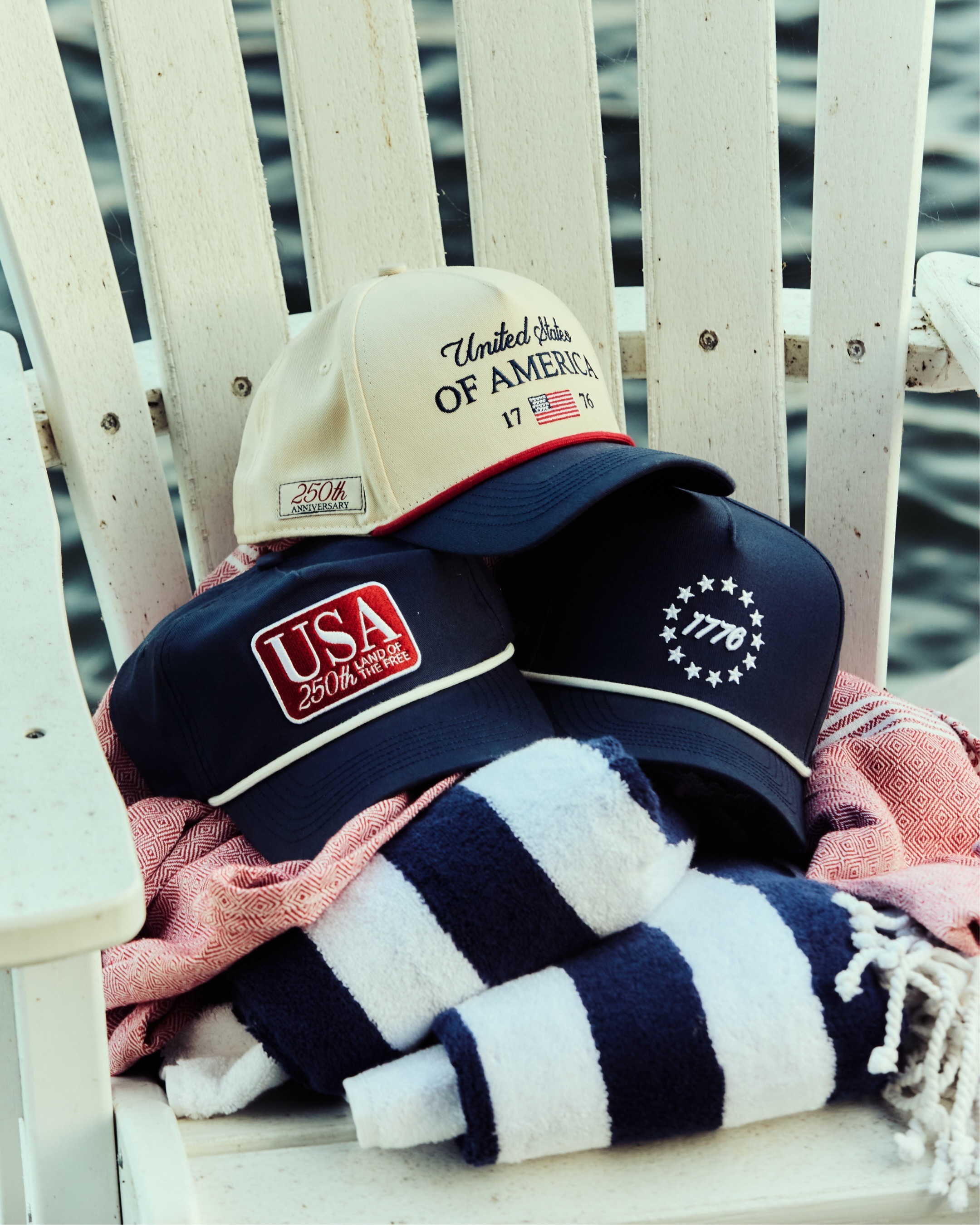 3 new styles on deck — Our limited edition Americana hats drop this Friday, just in time for the 250th. Plan your buy (and your outfit) accordingly.