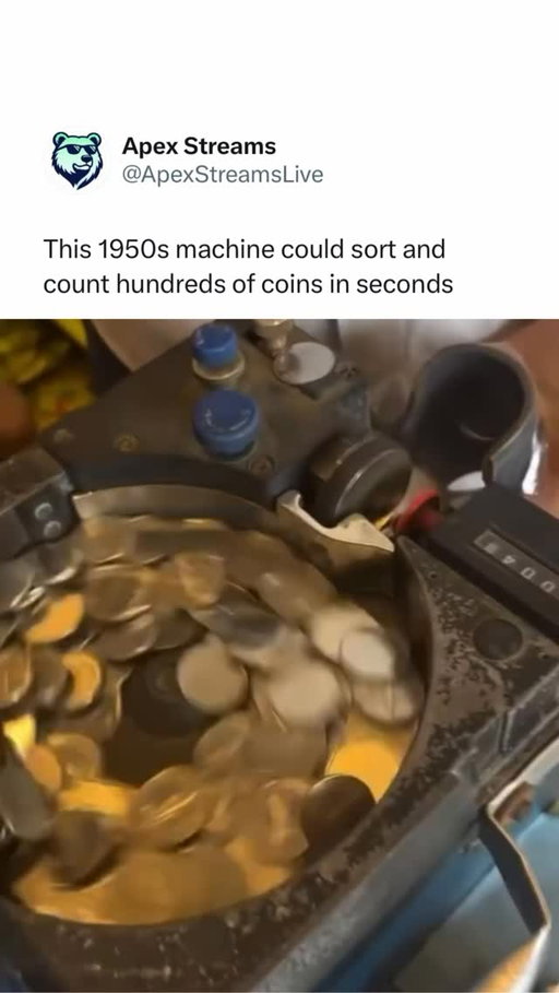 Long before digital payments and automated cash systems, businesses relied on machines like this to handle mountains of loose change.

Built for banks, supermarkets, and other cash-heavy operations, these coin counters could quickly sort and tally hundreds of coins with impressive mechanical precision.