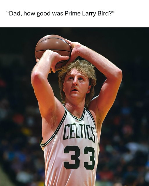 Larry Bird was HIM!

Larry Bird was one of the greatest basketball players ever and one of the most complete players the game has seen. At 6’9”, he could score from anywhere, rebound like a power forward, pass like a point guard, and constantly outthink opponents. He won three NBA championships, three straight MVP awards from 1984–1986, and helped turn the NBA into a global phenomenon during his legendary rivalry with Magic Johnson.

What made Bird special wasn’t just his skill—it was his competitiveness. He routinely backed up his trash talk, hit clutch shots in the biggest moments, and seemed to know where every player on the court would be before the play developed. Despite not being the fastest or most athletic player, his basketball IQ, shooting touch, and toughness allowed him to dominate an era loaded with Hall of Famers.

At his peak, Bird averaged around 30 points, 9 rebounds, and 7 assists while shooting with incredible efficiency. Many players could score, and many could pass, but very few could do everything at an elite level the way Larry Bird did. He’s still widely considered one of the top 10 players in NBA history, and some fans rank him as the greatest small forward ever outside of LeBron James.