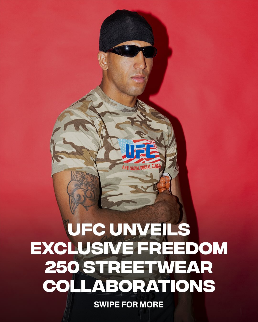 UFC and top streetwear brands unite for the exclusive UFC Freedom 250 Collection. 

Limited-edition drops from Anti Social Social Club, Warren Lotas, ID Supply Co., and Culture Kings celebrate the most historic event in UFC history.