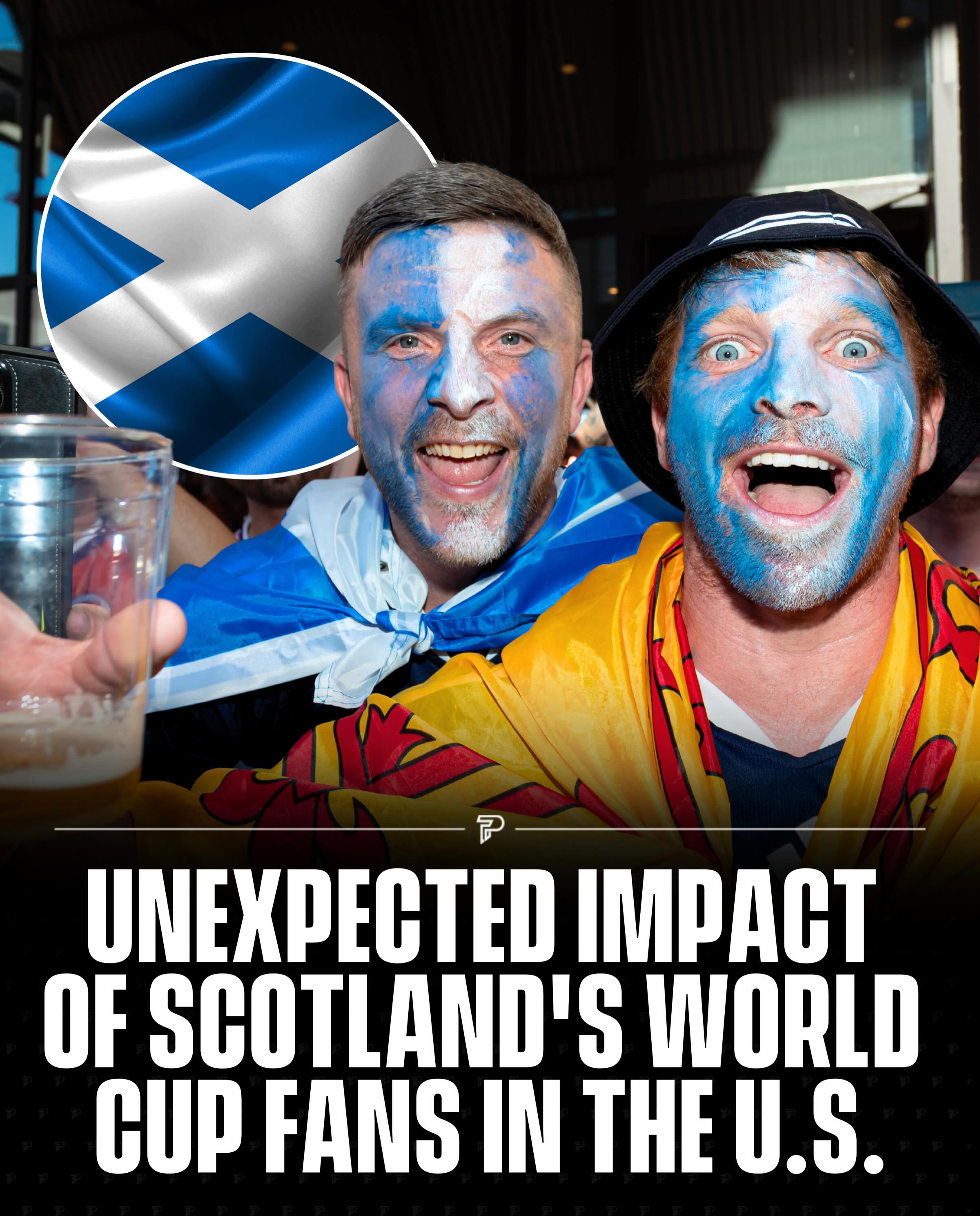 Scotland’s Tartan Army are at their first World Cup since 1998 and their fans have completely taken over Boston. After a 1-0 win against Haiti on June 13, Scottish supporters cleared out bars and liquor stores across the city, with locals describing the demand as “triple St. Patrick’s Day.” The fans have also donated nearly $30,000 to local charities.

To keep costs down, the Tartan Army based themselves in Providence, Rhode Island, negotiating hotel rooms at around $70 a night and using 21 chartered school buses to get to matches. 🏴󠁧󠁢󠁳󠁣󠁴󠁿

#Pubity #Viral #Sports