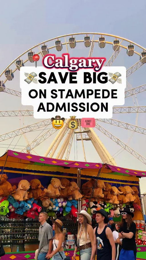 Yahoo! The Calgary Stampede is JUST days away! 🎡✨

Why pay the full $28 admission at the gate when you don’t have to? We’ve rounded up 7 ways to save on your tickets so you can spend that extra cash on mini donuts.

Want to do the Stampede like a pro? We’re posting the absolute best deals, concert updates, free activities, and our top picks this year 👇

FOLLOW TO STAY UP TO DATE ON THE CALGARY STAMPEDE ✅

Cheers, 

Kelsey, Calgary Explorer 🧭

P.S. First-timer or just want the ultimate cheat sheet? Check out our complete Stampede Guide at the link in our bio for everything you need to know! 🔗 Or sign up for our email to get info direct to your inbox!