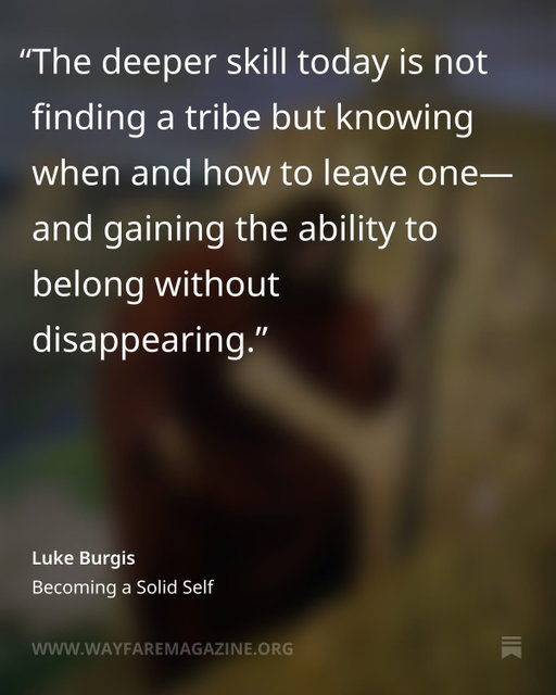 Excited to be sharing an excerpt from @lukeburgis’s new book The One and the Ninety-Nine: Forging Identity in the Age of Social Contagion on WayfareMagazine.org today—and even more excited to be hosting Luke at the @wayfareart summer festival on July 11! There are still a few spots available—head to luma.com/wayfarefestival26 to secure yours and to see the full line up 🤍