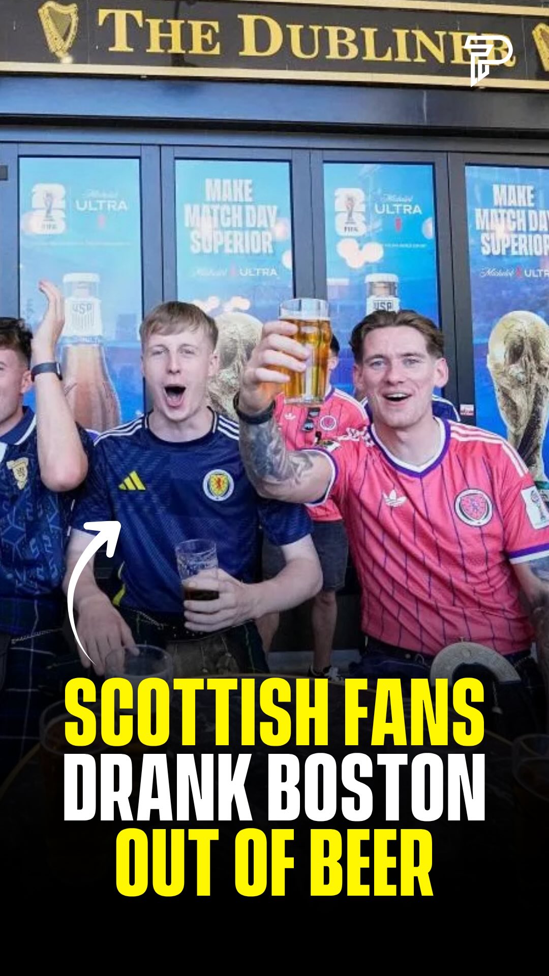 Scotland’s Tartan Army came to Boston for their first World Cup in 28 years and drank the city dry. Sam Adams emptied 90 kegs in four days. Bars scheduled emergency deliveries. They even drank their plane dry before landing.

5,000 fans marched to Fenway Park in kilts playing bagpipes. Scotland beat Haiti 1-0. Morocco is next. Boston might not survive.

(via: @w1lly_w1lson)

#reelheadline #pubity #viral