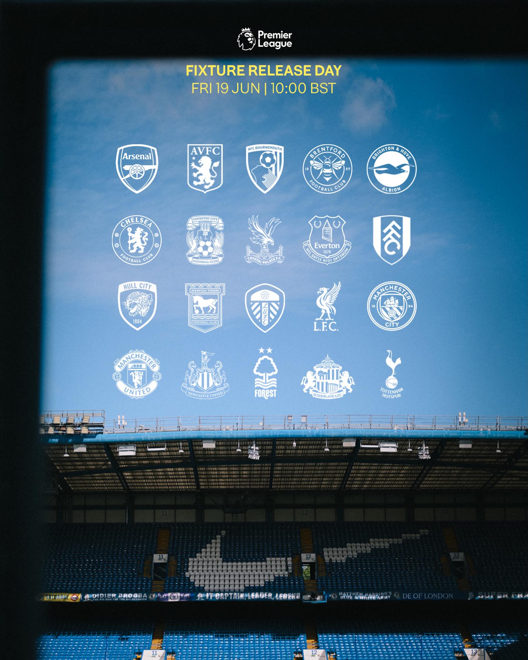 Our 2026/27 Premier League fixtures will be released tomorrow morning! ⏳