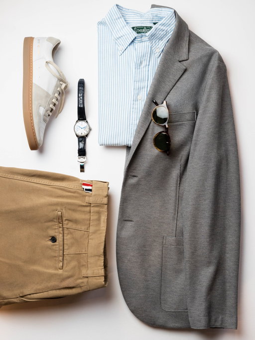 MEN’S SPRING/SUMMER EDIT🌞: Wrinkles are the point. A third layer changes everything. And seersucker doesn’t have to mean preppy. @noahwilliamsstyle 

Menswear expert Noah Williams shares the quiet art of dressing this season featuring looks from @taborclt , @omjclothing , and @trcstyle , with timepieces from @windsorjewelersnc.

Image 1: Items pictured from @taborclt 
Image 2: Items from @omjclothing 
Image 3: Items  from @trcstyle 

Full feature in our June Men’s issue. 🔗 in bio 
📸 Noah Williams