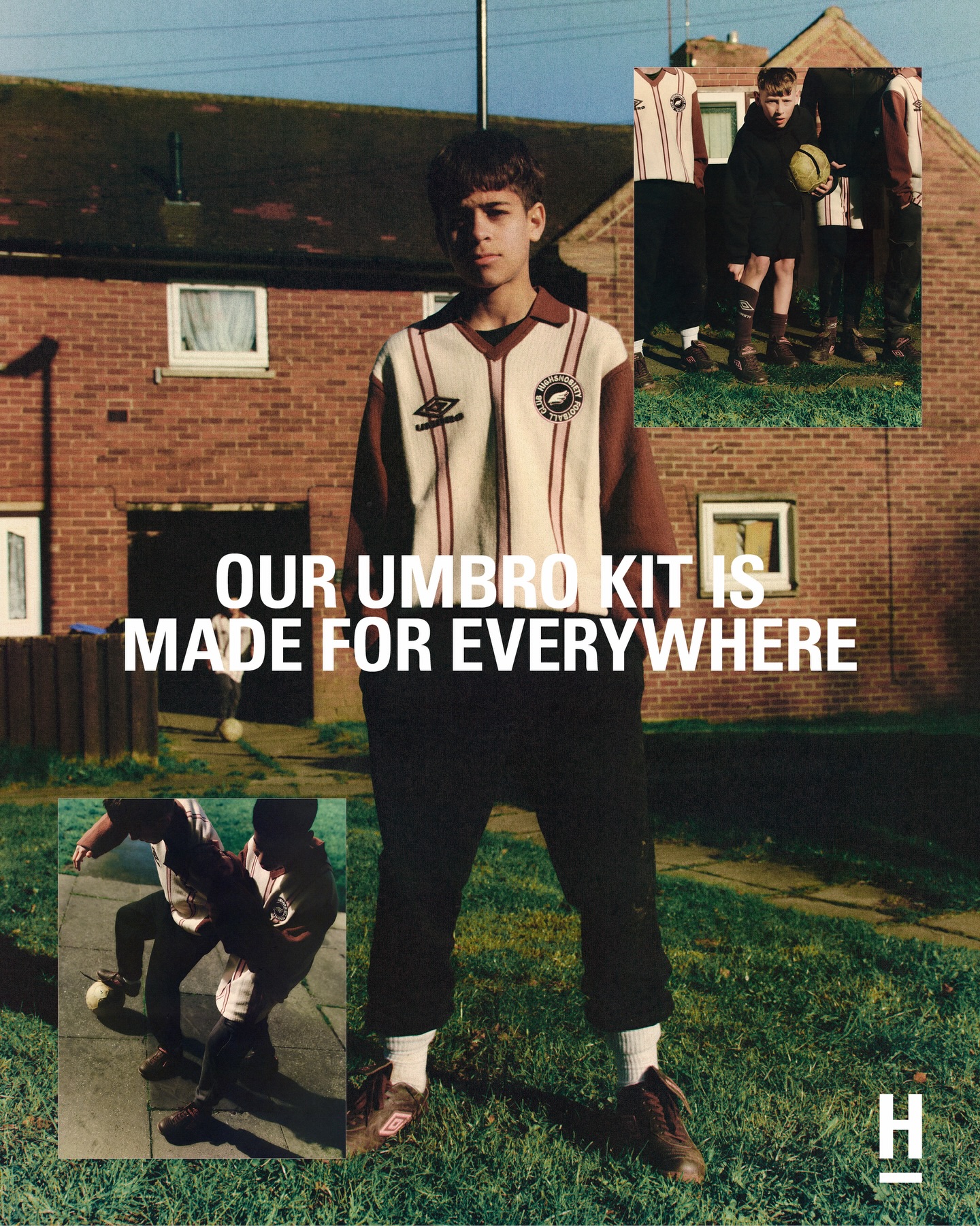 Football’s past meets its future.

Designed in partnership with @umbro, this limited edition collection is anchored by the debut silhouette from the brand’s turf boot series, marking Umbro’s return to producing performance footwear on home soil. Manufactured and photographed in Sheffield, England, the boot reconnects the brand to the city and football heritage that helped define its legacy.

Alongside the footwear is a bespoke football kit produced in Portugal, reinterpreting the visual language of classic football culture through a contemporary lens.

Available now on our app.

📸 @lukaskorschan