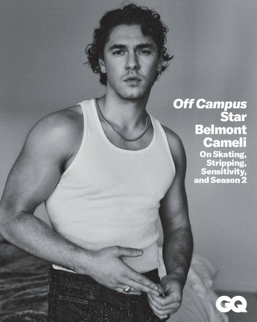 Off Campus breakout star Belmont Cameli has emerged as the internet's latest hyperfixation—in part by bringing newfound sensitivity to the TV boyfriend in his portrayal of swoon-worthy hockey team captain Garrett Graham. 

“People have felt a little starved for somebody who is so comfortable in their masculinity, that they're also comfortable in their femininity,” Cameli tells GQ’s @zinya.salfiti. “It struck the zeitgeist because the zeitgeist was asking for it.”

At the link in bio, read the full interview, where @belmontcameli breaks down the increasing appetite for nice-guy jocks on TV, gives us the goss on that viral concert hang with the Biebers, and teases what we can expect from the second season of Off Campus.

Photos by Brian Bowen Smith
Styling by Sydney Lopez
Grooming by Aika Flores