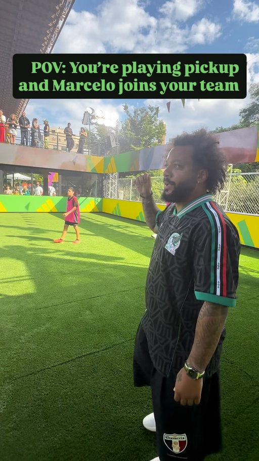 Imagine showing up for pickup and seeing Marcelo warming up 😮‍💨⚽ @adidasfootball

 📹 @chrival94
