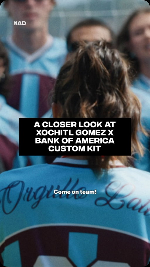 For Xochitl Gomez, creating a limited-edition soccer jersey with Bank of America meant honoring her culture, her heritage, and her sense of joy. Get your hands on the custom piece and add it to your collection while supplies last.

Shop NOW at LINK in BIO 🔗

Powered by @bankofamerica, the Official Bank of U.S. Soccer and the FIFA World Cup 2026™ #BofAPartner