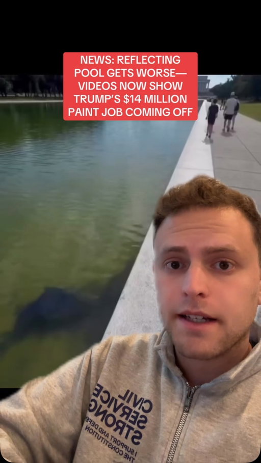 The reflecting pool is getting worse fast.