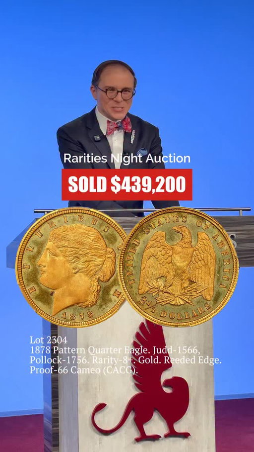 White Glove Sale 💯 Sell-Through

Competitive bidding took the auction block by storm this week as we wrap up a momentous Rarities Night Auction. 

Exceptional prices were realized across the board with some of the rarest coins on display for bidders online as well as on the phone.

Highlighted was the Young-Dakota Collection of Barber coins. 

#auction #stacksbowers