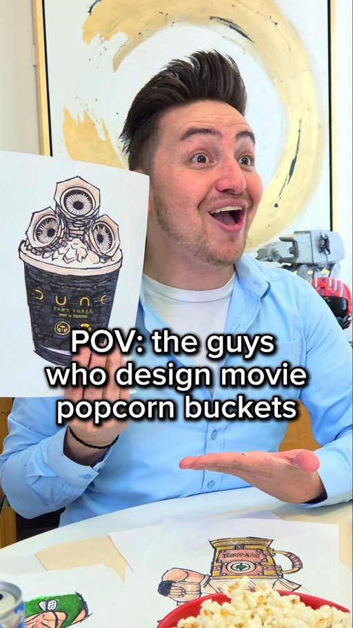 the ideas are POPPIN 🍿💰 
#popcornbucket #comedy #funny #movie #reels