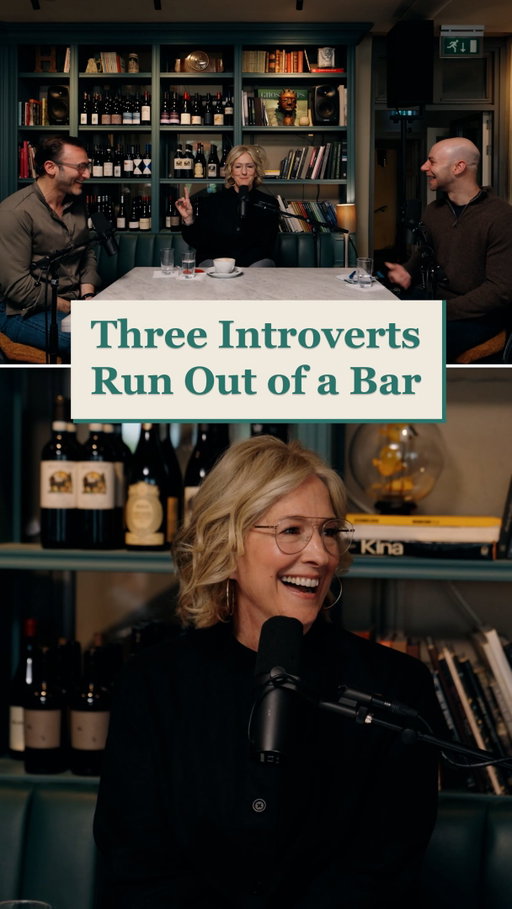 Three introverts walk into a bar and quickly run from it as fast as they can . . .

The three of us have so much fun together, but don’t back us into an unwanted social situation.

Thanks to @simonsinek for joining me and @adamgrant in Stockholm as our first guest on @thecuriosityshop. 

Questions to ponder? (alone or with others)
1. How do you think about your own introversion/extroversion, needs, restoration time, and nervous system regulation? 
2. Why aren’t we sharing our energy givers and takers with our teams? 

We’ve shared these lessons in our org and it’s led to more connection and grace.

To listen or watch episode 14 in full, head to YouTube or wherever you listen to podcasts.