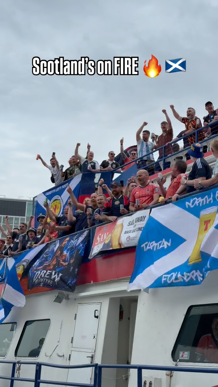 The Tartan Army Boston take over continues 👏🏴󠁧󠁢󠁳󠁣󠁴󠁿

Even the @massbaylines crew are getting in involved 😆