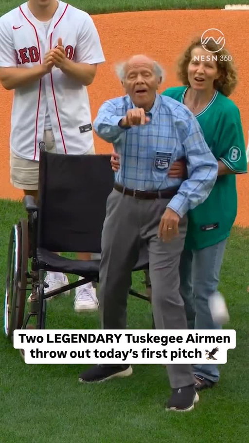 Not many first pitches will give you chills. This is one of them. 

The Tuskegee Airmen’s legacy will live forever 🇺🇸