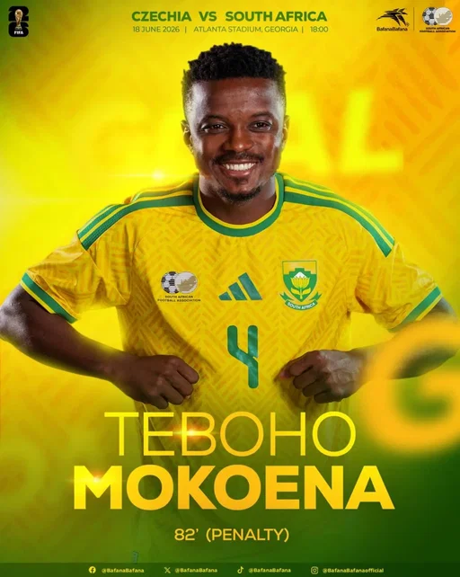 GOALLLLLLLLL 🔥🇿🇦
Mokoena scores in the 82nd minute to make it 1-1

🖥 Live on SABC1, SABC 3 & SABC Sport

#Fifaworldcup
#BafanaPride 
#BafanaBafana