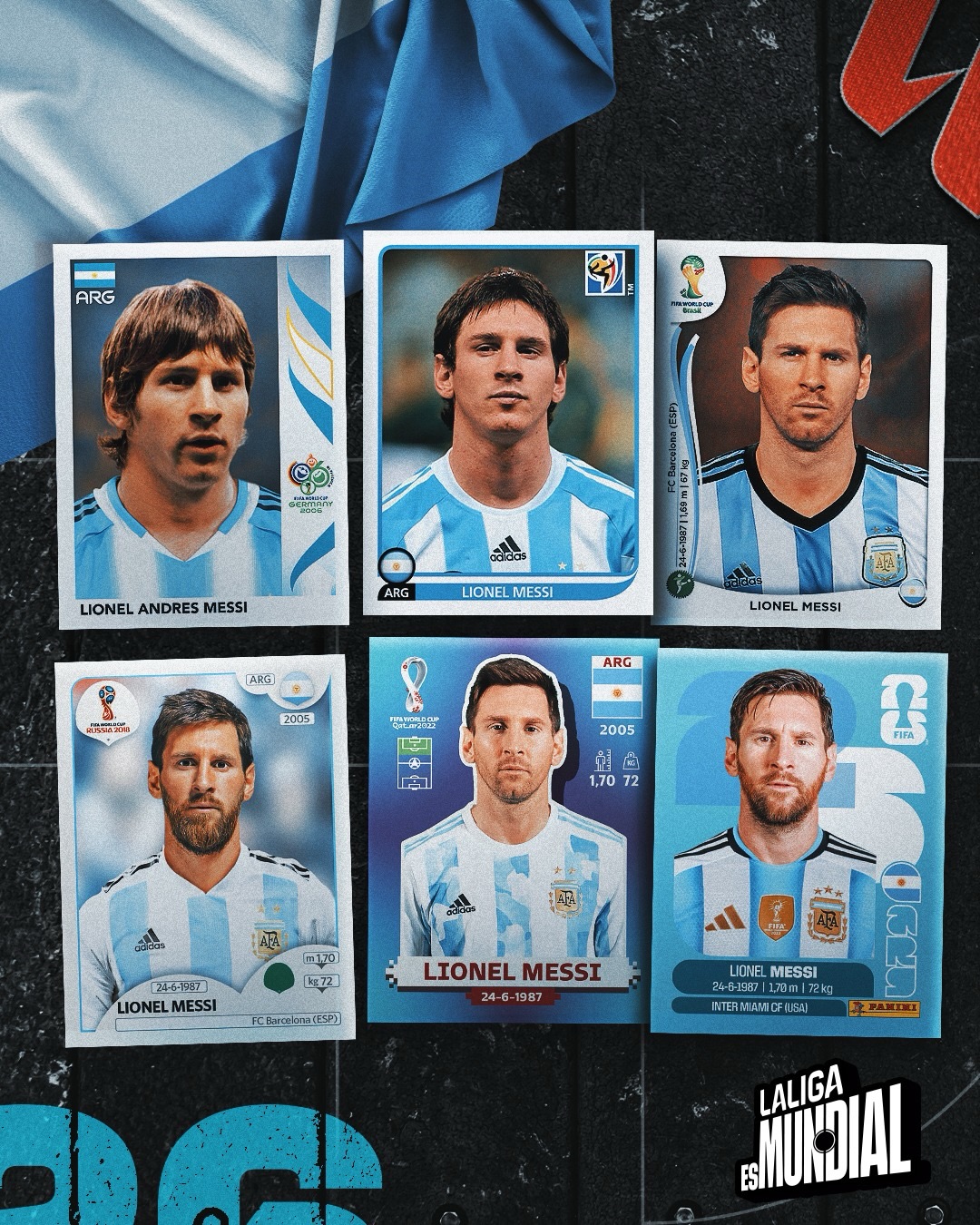 🇦🇷🐐🇵🇹

Two legends. Two national teams.
Two stickers for the history books.

#PaniniLALIGA #LALIGAEsMundial