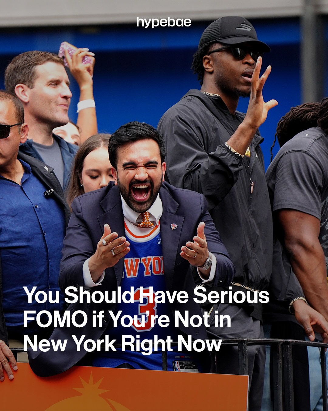 We have a feeling there’s a lot in store for New Yorkers this weekend… 🗽 Kicking off the long weekend early with the @nyknicks parade, and the city is absolutely electric. 🏀Swipe through to feel the energy (and a little bit of FOMO).

Images: Getty