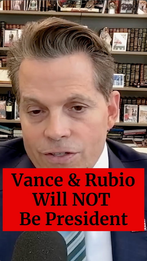I’ve been saying this a year — J.D. Vance will not be president.

Trump is doing everything he can to eviscerate him. 

The logic is classic Trump: if the Iran situation works out, he takes the credit. 

If it doesn’t, Vance gets the blame.

And Rubio will probably get fired before the term is out. 

Just to embarrass and disgrace him. Which will have its own consequences.

Here’s the good news for Democrats. Trump is a total nihilist. 

He’ll destroy both of those guys because he doesn’t want anyone succeeding him.

He’d almost be happier with Newsom winning in 2028 so he can turn to the Republican Party and say — you were nothing before I got here. You’re nothing again.

Those people don’t have the star power and Trump knows it.

#anthonyscaramucci #politics #donaldtrump