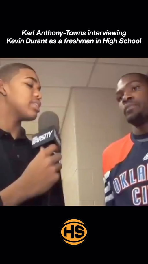 Karl-Anthony Towns interviewing Kevin Durant in 2011 as a freshman in high school is a crazy full-circle basketball moment.

At the time, Towns was just starting his high school career at St. Joseph in New Jersey. Durant was already an NBA superstar, and KAT was getting an early look at the level he would eventually reach himself.

Years later, Towns starred at Kentucky, went No. 1 overall in the NBA Draft, earned NBA All-Star honors, and is now an NBA champion with the New York Knicks.

#karlanthonytowns #kevindurant #highschoolbasketball