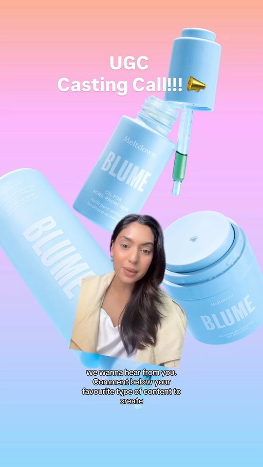 Comment "UGC" below and and we'll share the application link 🩵 

Looking for creators who:
✨ Are always on top of trends
✨ Love skincare
✨ Are tapped into pop culture
✨ Create polished content
✨ Can move fast