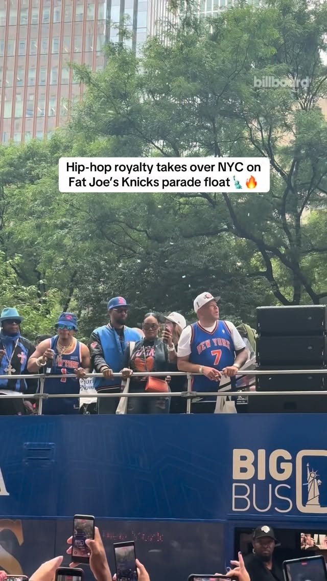 Hip-hop royalty hit the streets of NYC on Fat Joe’s star-studded float during the New York Knicks’ ticker-tape parade, featuring Wu-Tang Clan, Teyana Taylor, Mary J. Blige, Jadakiss, Remy Ma, and more.