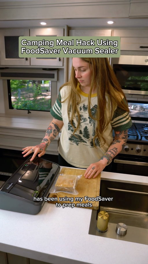 #ad #FoodSaverPartner One of my favorite ways to prep for camping trips is making a big batch of dinners ahead of time, freezing the leftovers and vacuum sealing them with the @foodsaver Vacuum Sealer!

Things like curry, chili, soup, and pasta sauce reheat so well at camp, and vacuum sealing them helps keep everything fresh until we’re ready to use it. I also love that the portions take up way less space in the freezer, which makes meal prep and storage so much easier.

When we’re ready to eat, all I have to do is heat everything up and make some fresh rice or pasta to go with it. Less cooking at camp, less food waste, and more time enjoying the outdoors. 🙌