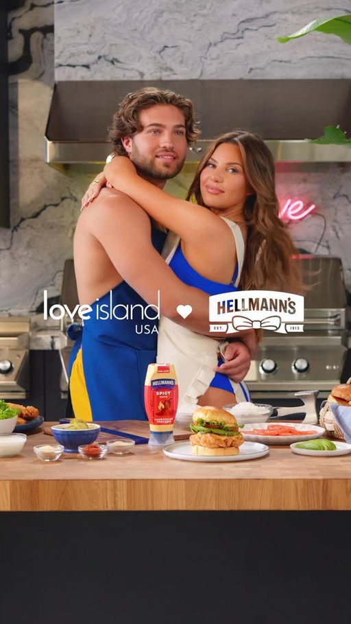 Crispy chicken sandwiches +
Hellmann’s Spicy Mayo = instant
chemistry. 🥪🌶️
#Hellmanns_Partner

A new season of
#LovelslandUSA is streaming now on Peacock 🔥