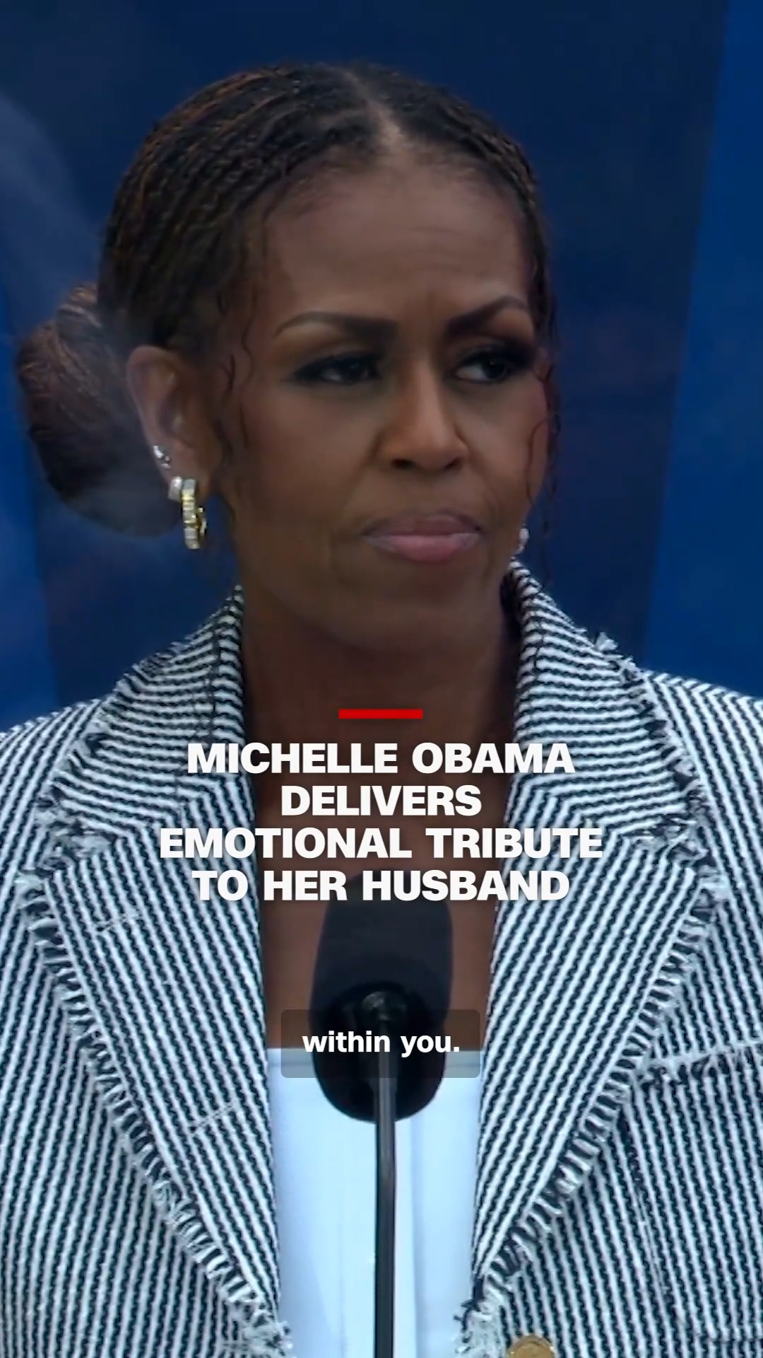 Former first lady Michelle Obama paid an emotional tribute to her husband, former President Barack Obama, during the opening ceremony of the Obama Presidential Center on Chicago's South Side.

Follow live updates at the link in our bio.